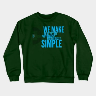 We make real estate photography ridiculously simple half icon Crewneck Sweatshirt